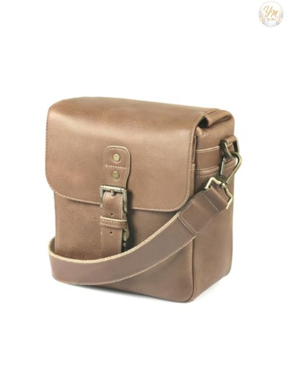 Genuine Leather Camera Messenger Bag for DSLR & Mirrorless